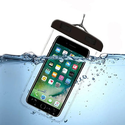 Techsuit univerzális vízálló telefontok max. 6,5 hüvelyk, fekete