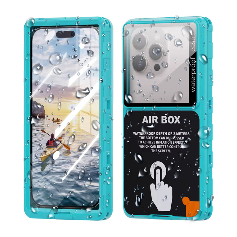 Univerzális vízálló tok max. 6,9 hüvelykes telefonhoz, ShellBox, AirBox, Kék