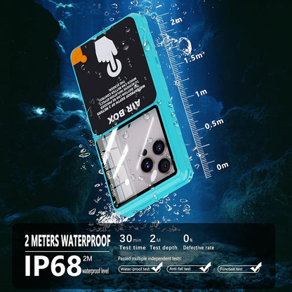 Univerzális vízálló tok max. 6,9 hüvelykes telefonhoz, ShellBox, AirBox, Kék