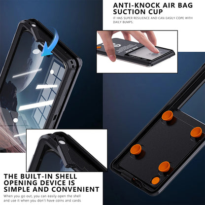 Univerzális vízálló tok max. 6,9 hüvelykes telefonhoz, ShellBox, AirBox, Kék