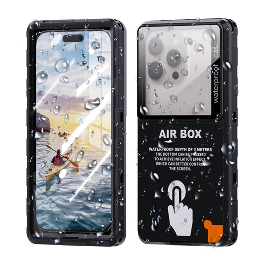 Univerzális vízálló tok max. 6,9 hüvelykes telefonhoz, ShellBox, AirBox, fekete