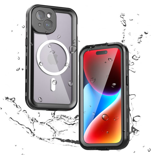 Waterproof MagSafe tok Apple iPhone 15-höz, ShellBox, Fekete