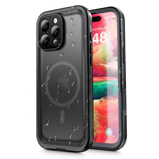 Vízálló tok Apple iPhone 16 Pro-hoz, ShellBox, Fekete