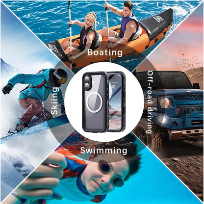 Waterproof Case for Apple iPhone 16, ShellBox, Black