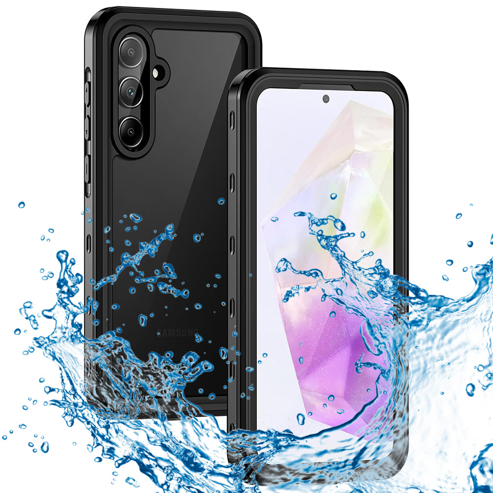 Vízálló tok Samsung Galaxy A35 5G A356-hoz, ShellBox, Fekete