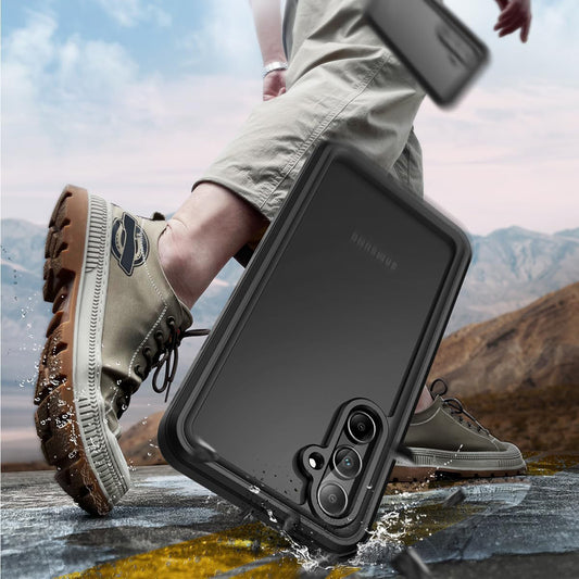 Vízálló tok Samsung Galaxy A35 5G A356-hoz, ShellBox, Fekete