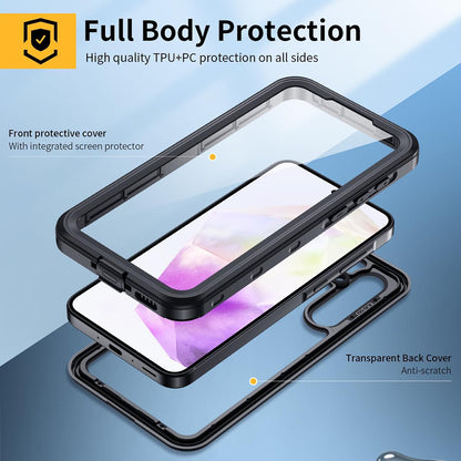 Vízálló tok Samsung Galaxy A35 5G A356-hoz, ShellBox, Fekete