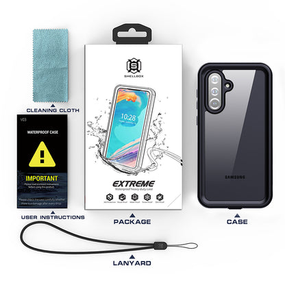 Waterproof Case for Samsung Galaxy A36 A366, ShellBox, Black