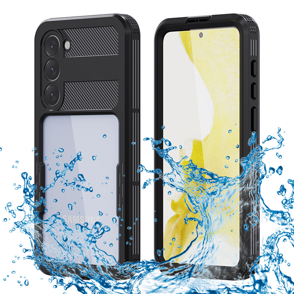 Vízálló tok Samsung Galaxy S23+ S916-hoz, ShellBox, Fekete