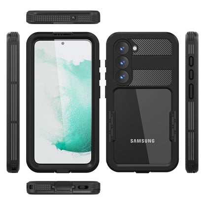 Vízálló tok Samsung Galaxy S23 S911-hez, ShellBox, Fekete