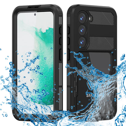 Vízálló tok Samsung Galaxy S23 S911-hez, ShellBox, Fekete