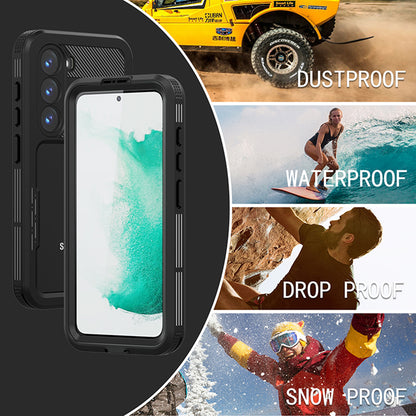 Vízálló tok Samsung Galaxy S23 S911-hez, ShellBox, Fekete