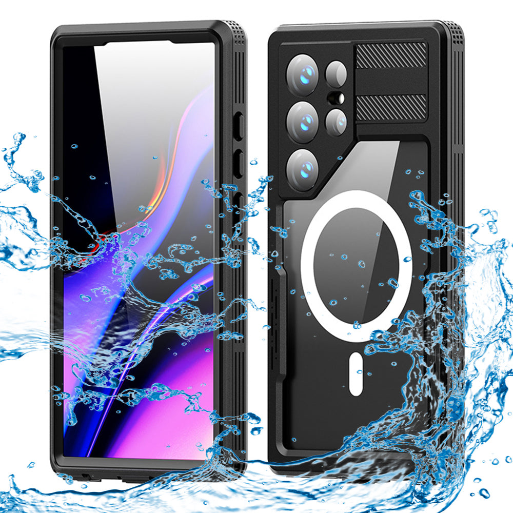 Vízálló tok Samsung Galaxy S24 Ultra S928-hoz, ShellBox, Fekete