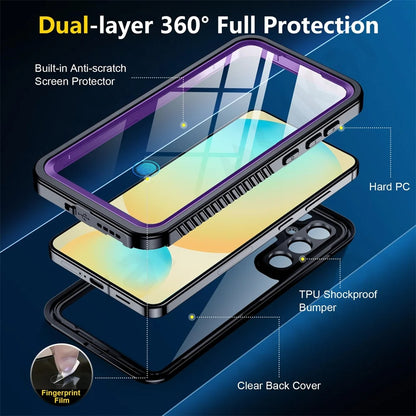 Vízálló tok Samsung Galaxy S25 S931-hez, ShellBox, Fekete