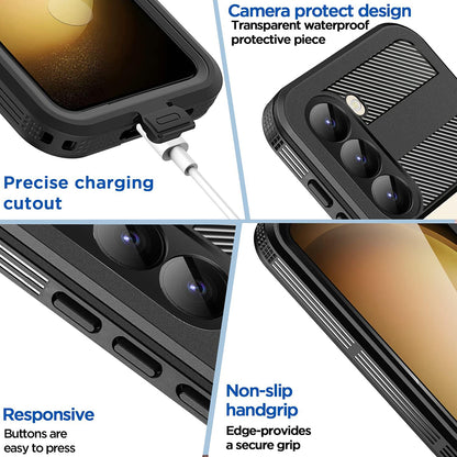 Vízálló tok Samsung Galaxy S26-hoz, ShellBox, Fekete