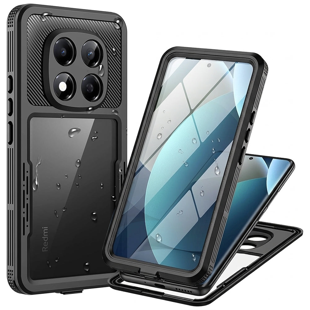 Vízálló tok Xiaomi Redmi Note 15 Pro 5G-hez, ShellBox, fekete