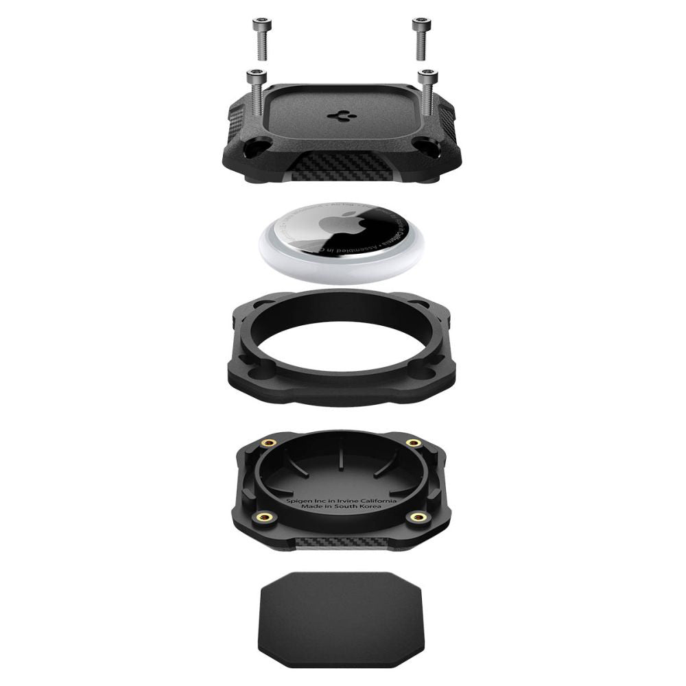 Spigen Tough Armor vízálló tok Apple AirTag-hez, Fekete ACS09781