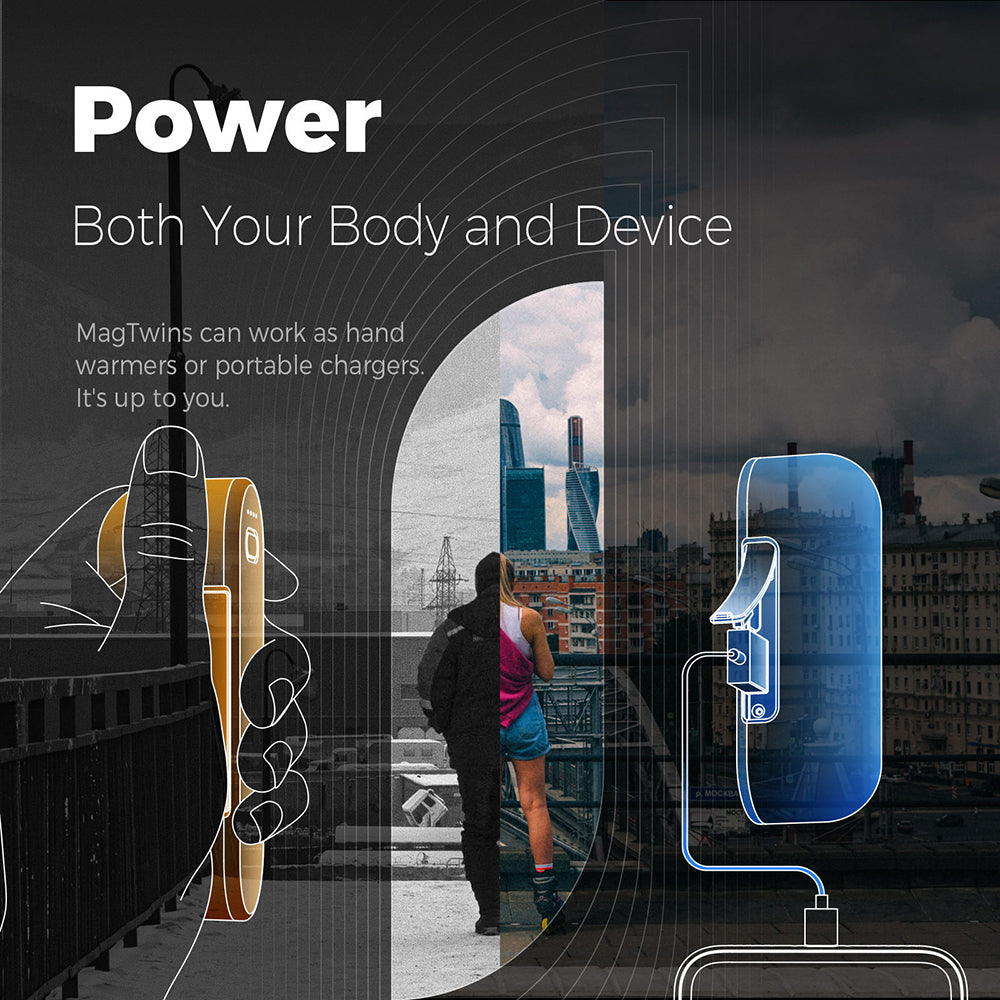 Ocoopa UT2s kézmelegítő, fekete