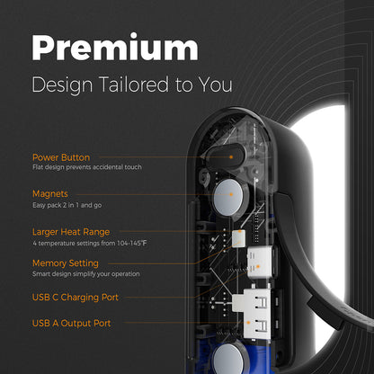 Ocoopa UT2s kézmelegítő, fekete