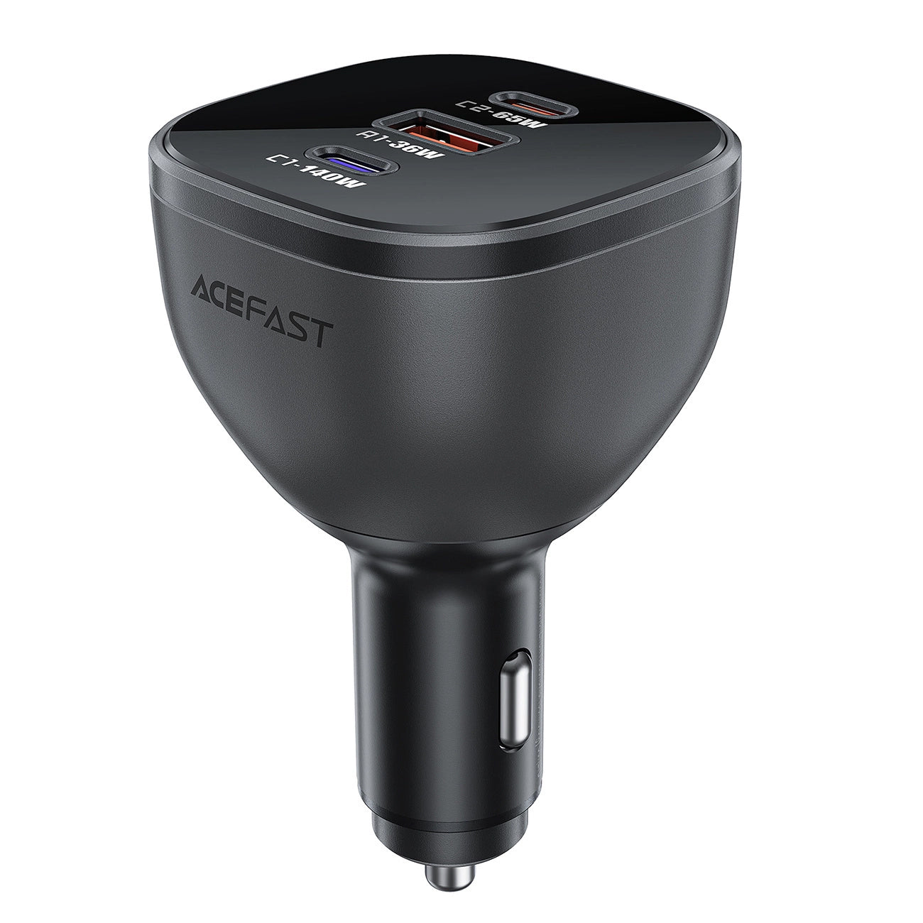 Acefast B14 autós töltő, 165W, 5A, 1 x USB-A - 2 x USB-C, Fekete