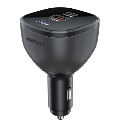 Acefast B14 autós töltő, 165W, 5A, 1 x USB-A - 2 x USB-C, Fekete
