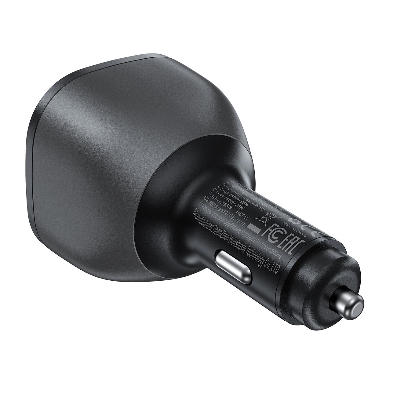 Acefast B14 autós töltő, 165W, 5A, 1 x USB-A - 2 x USB-C, Fekete