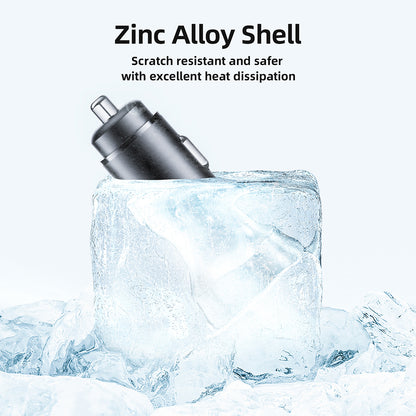 Acefast B2 autós töltő, 72W, 3A, 2 x USB-C, Fekete