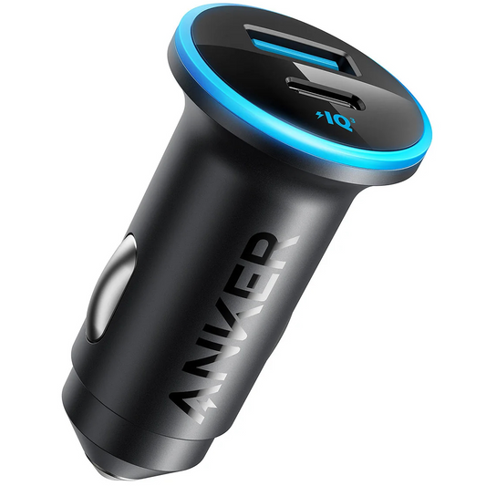 Anker 323 autós töltő, 52,5W, 3A, 1 x USB-A - 1 x USB-C, Fekete, Újracsomagolt A2735G11