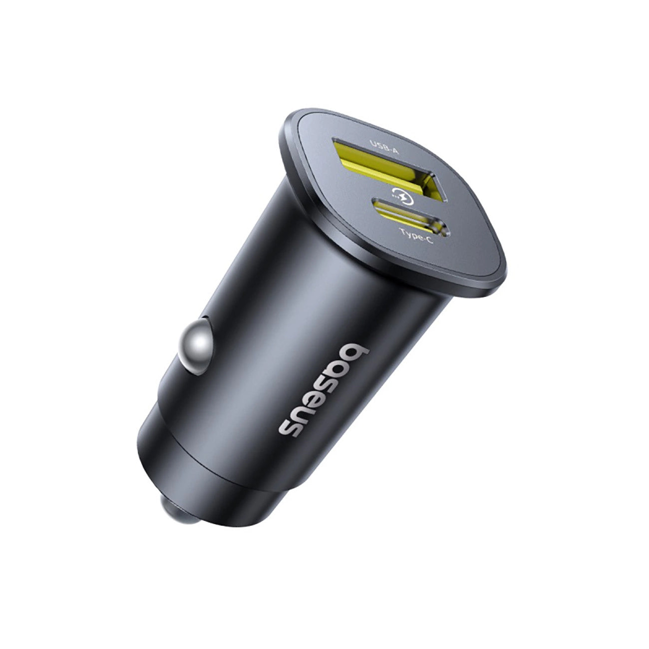 Baseus GoTrip autós töltő, 30W, 3A, 1 x USB-A - 1 x USB-C, Fekete