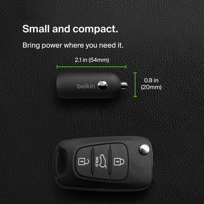 Belkin BoostCharge autós töltő, 30W, 3A, 1 x USB-C, fekete CCA004btBK