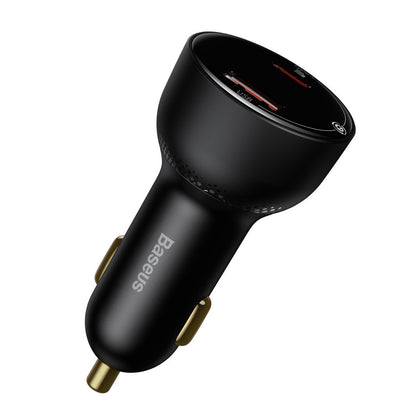 Autós töltő USB-C kábellel Baseus Superme, 100W, 5A, 1 x USB-A - 1 x USB-C, Fekete TZCCZX-01