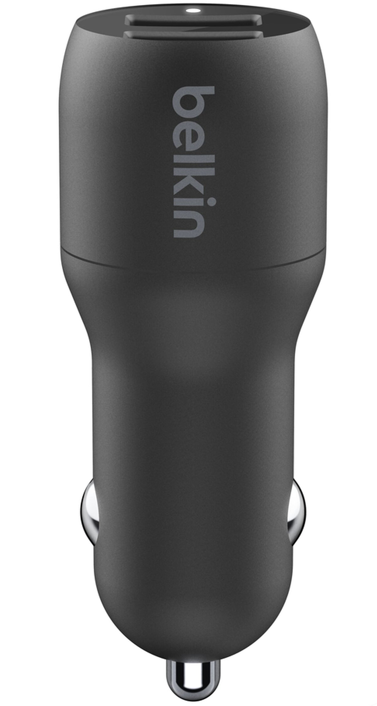 Belkin BoostCharge Dual autós töltő USB-C kábellel, 24W, 2.4A, 2 x USB-A, fekete CCE001bt1MBK