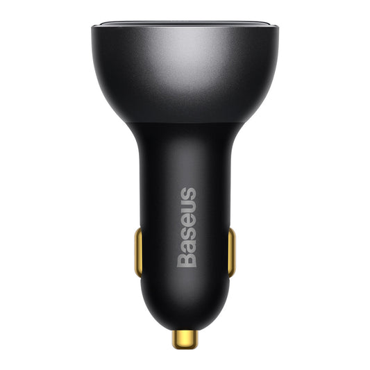 Baseus autós töltő USB-C kábellel, 140W, 5A, 1 x USB-A - 1 x USB-C, Fekete CGZX070001