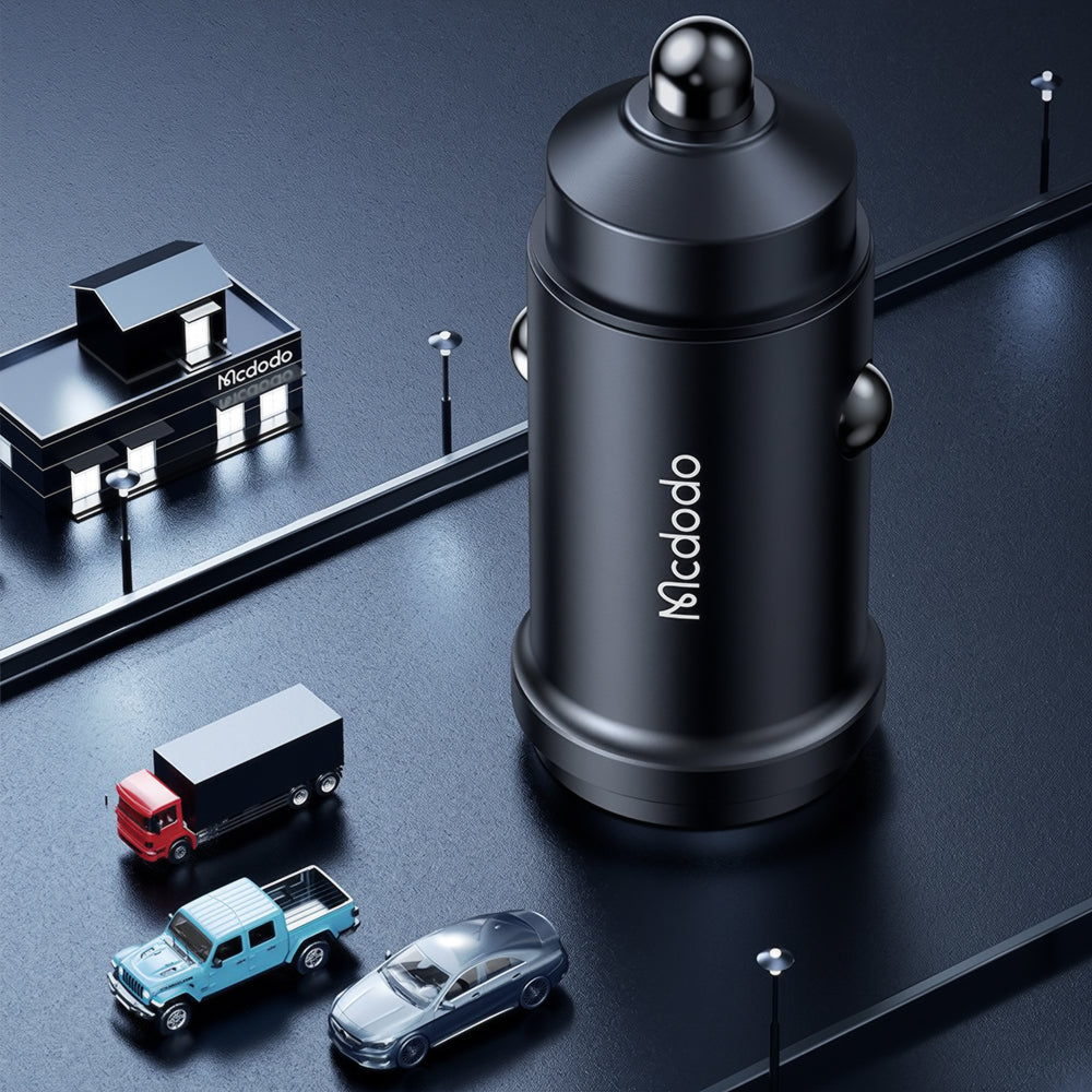 Mcdodo CC-7495 USB-C Kábeles Autós Töltő, 45W, 3A, 1 x USB-C, Fekete
