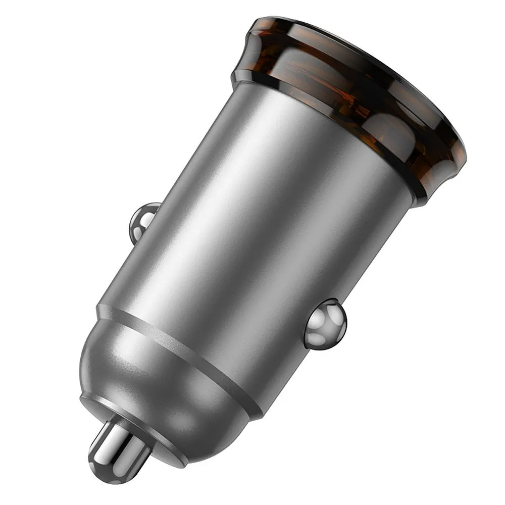 HOCO NZ16 Car Charger, 30W, 3A, 1 x USB-C, Gray