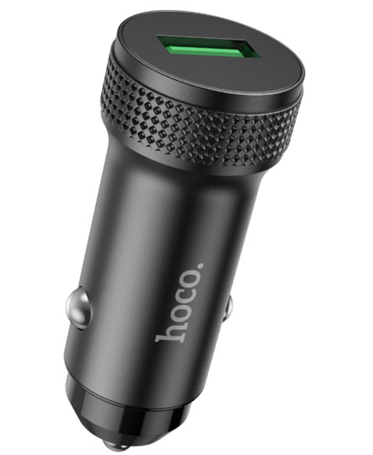 HOCO Z49A autós töltő, 18W, 3A, 1 x USB-A, fekete