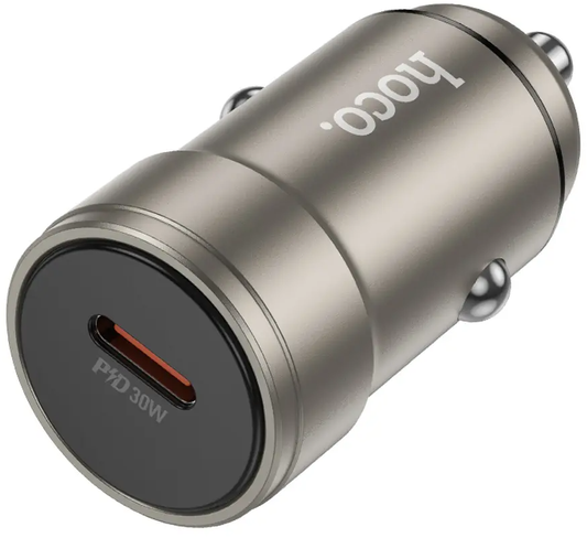 HOCO Z57 autós töltő, 30W, 3A, 1 x USB-C, szürke