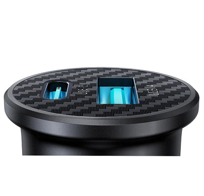 Joyroom JR-CCN16 Mini autós töltő, 12W, 2.4A, 1 x USB-A - 1 x USB-C, Fekete