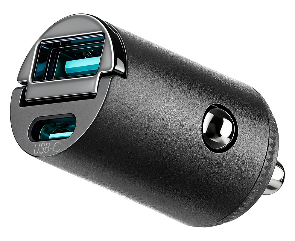 Joyroom JR-CCN18 autós töltő, 65W, 1 x USB-A - 1 x USB-C, fekete