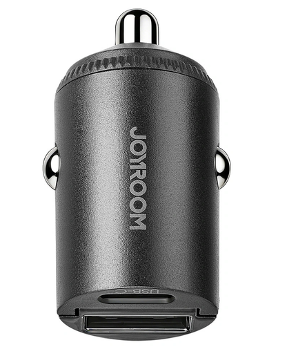 Joyroom JR-CCN18 autós töltő, 65W, 1 x USB-A - 1 x USB-C, fekete