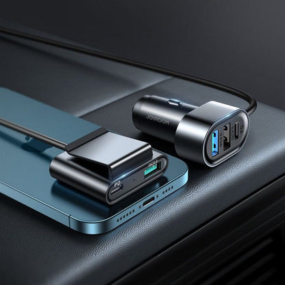 Joyroom JR-CL05 autós töltő, 72W, 3A, 2 x USB-C - 3 x USB-A, Fekete