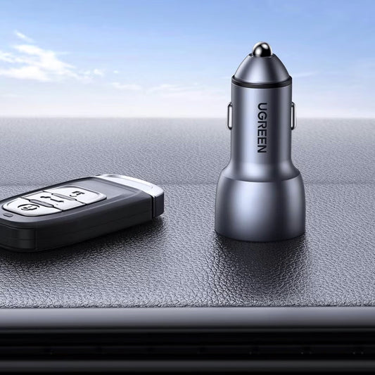 Autótöltő UGREEN CD213, 36W, 3A, 2 x USB-A, szürke 