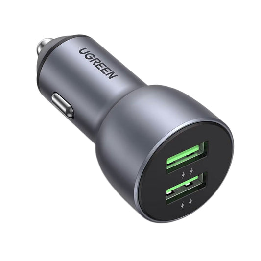 Autótöltő UGREEN CD213, 36W, 3A, 2 x USB-A, szürke 