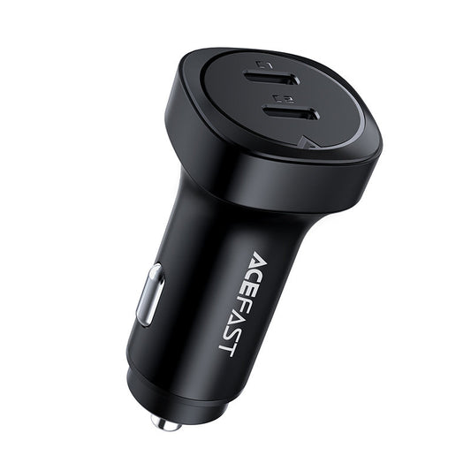 Acefast B2 autós töltő, 72W, 3A, 2 x USB-C, Fekete