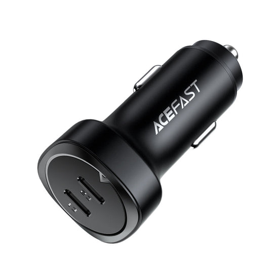 Acefast B2 autós töltő, 72W, 3A, 2 x USB-C, Fekete