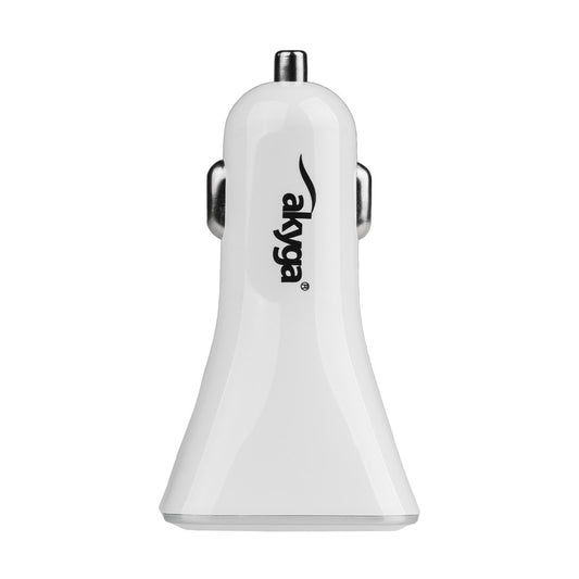 Akyga AK-CH-09 autós töltő, 10W, 2A, 4 x USB-A, fehér