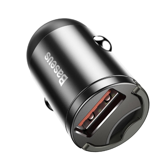 Baseus Star Mini autós töltő, 30W, 3A, 1 x USB-A, szürke VCHX-A0G