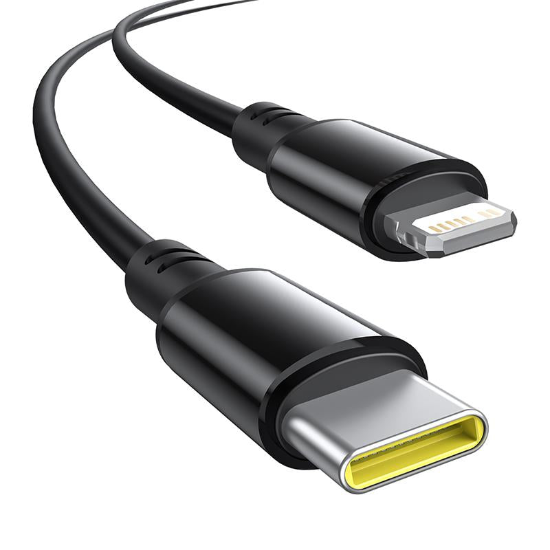 Auto töltő USB-C / Lightning kábellel Baseus Circular, 60W, 3A, 1 x USB-A - 1 x USB-C, Fekete C00035902121-00