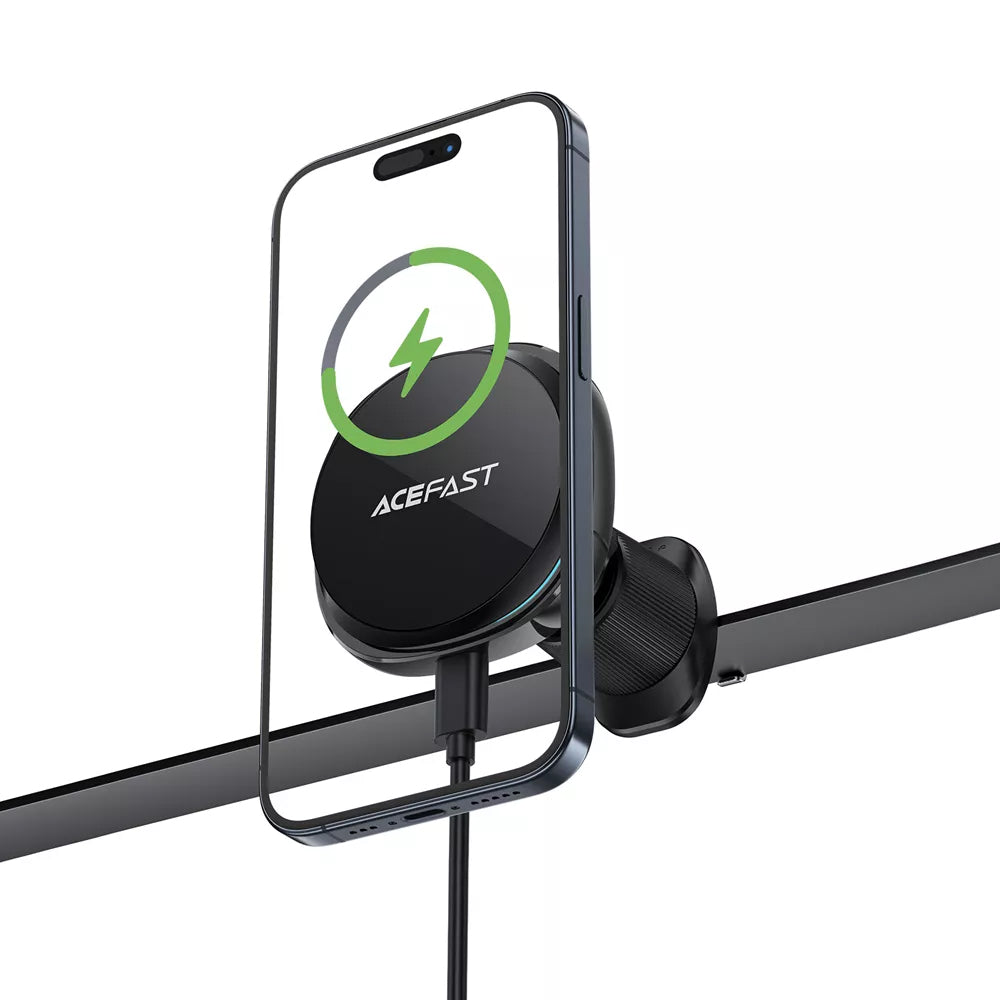 Wireless autós töltő Acefast D31, 15W, 1.67A, Fekete