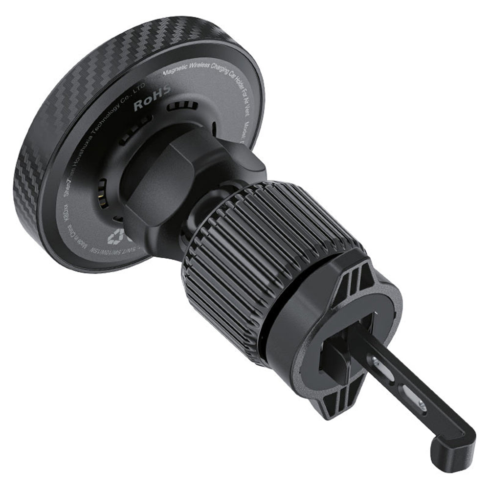 Acefast D33 vezeték nélküli autós töltő, 15W, 1.67A, Fekete